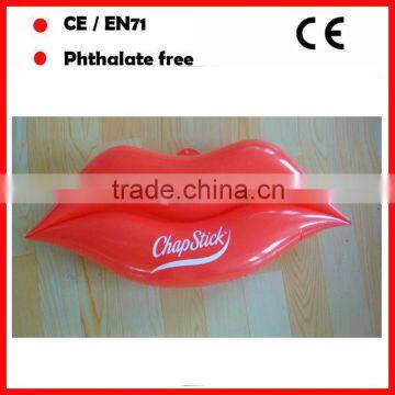custom logo printing promotional red inflatable lips