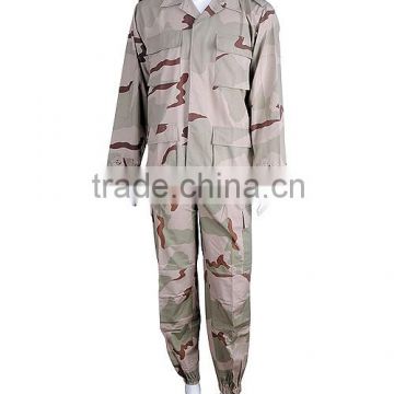 3 Color Desert Camouflage BDU Military Uniform from 3522 factory of PLA Fair Average Quality