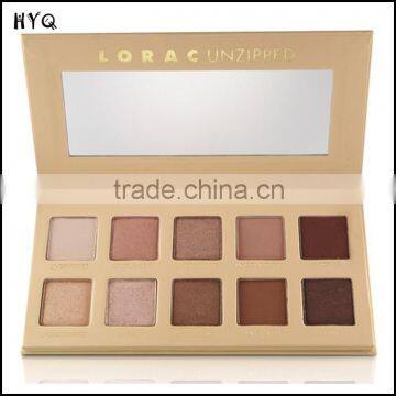 LORAC UNZIPPED 10 color eye shadow palette and eyeshadow case