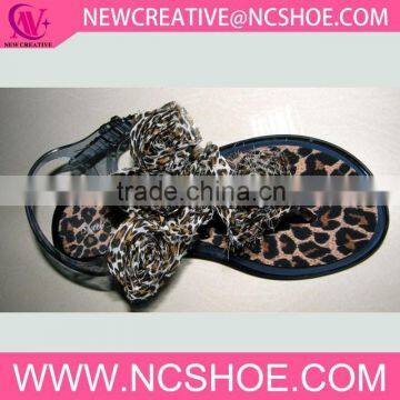 Transparent PVC Jelly Sandals with flower For Women