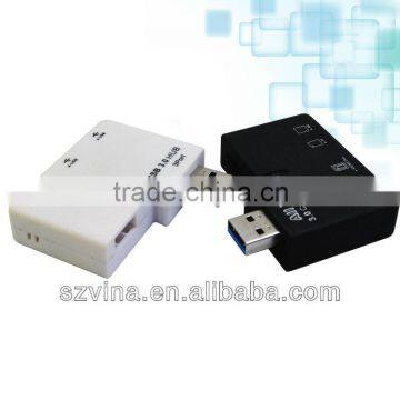 Card Reader Usb 3.0 Hub 7-port Usb 2.0 Hub High Speed On/off Sharing Switch For Pc Laptop