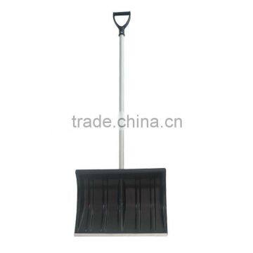 Black Heavy Duty Plastic Snow Shovel With D-Grip