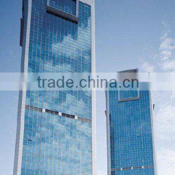 exposed frame glass curtain wall