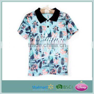 Handsome Printed Kid's Polo T-shirt (high quality & cheap price)