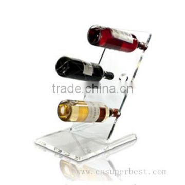 Factory Customized Logo Acrylic wine Display Stand/Acrylic wine Display Rack