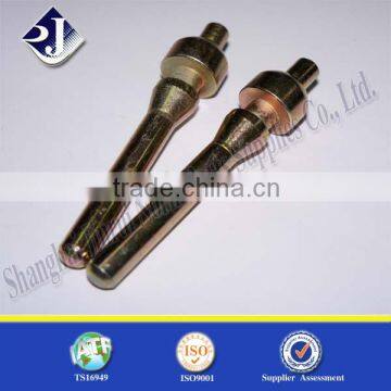 non standard auto parts with thread yellow zinc reivalent