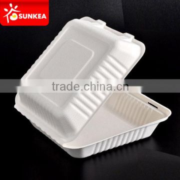 Disposable biodegradable sugarcane pulp box for food                        
                                                Quality Choice