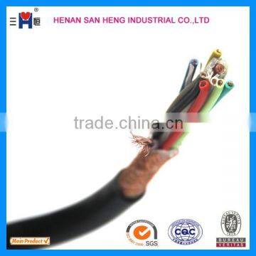 PVC insulation copper wire braided shield control cable