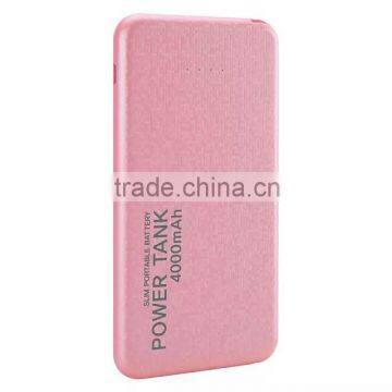 Design Your Logo Cheap Price Power Bank 4000mah With Buld in Cable photo-2