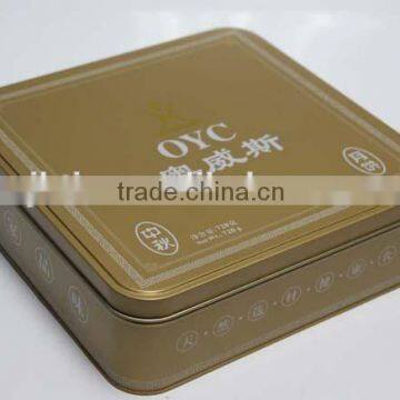 Made in China high quality rectangular tin moon cake box