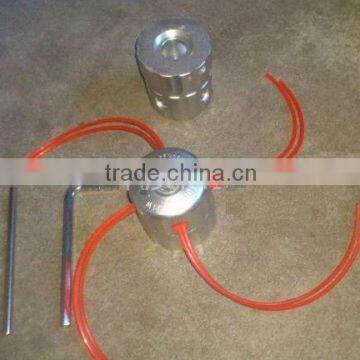 Aluminium brush cutter head for nylon head