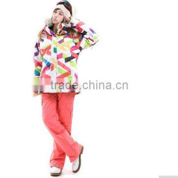 Free shipping 2016 NEW ARRIVE Fashion Multicolor Woman Skiing Jacket snowboard jacket waterproof windproof