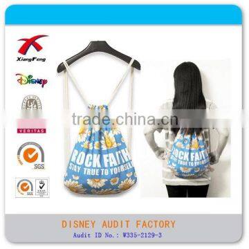 Fashion Foldable Drawstring Bag, Foldable Jute Bag, Printed Drawstring Bag photo-6