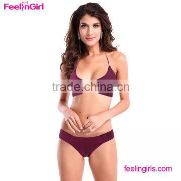 Hot Selling From China Fashion Red Halter Teenage Girls Swimwear