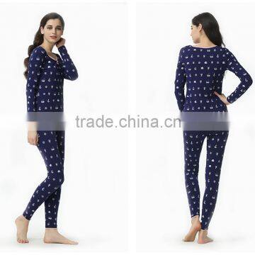 O-neck women pijamas Women's Cotton Sleepwear Knit cotton Pajamas Nightwears Set for women