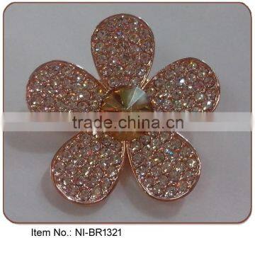 rhinestone brooch fashion korea flower rhinestone brooch