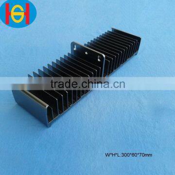 black anodized aluminum extrusion led modular heat sink