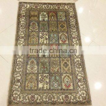 fashion handmade silk carpet rug hand knotted prayer rug for sale