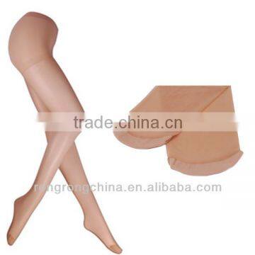 factory stock wholesale transparent plus crotch Covered Yarn pantyhose