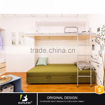 Stylish Wooden Divan Wall Bunk Bed Modern Design