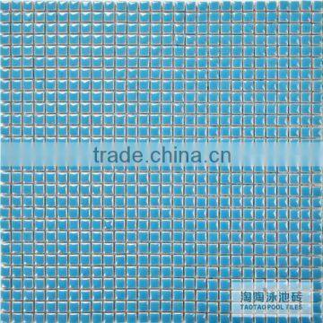 Green Min10*10mm Glazed Pool Ceramic Mosiac for Swimming Pool photo-2