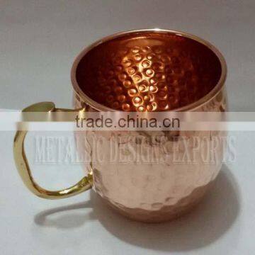 Copper Moscow Mule Drinking Mug with Thump Handle