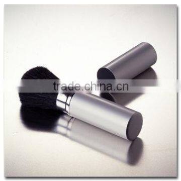 Goat Hair Silver Aluminium Tube Flexible Blush Brush