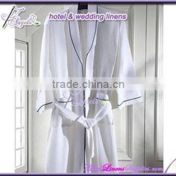 hotel ladies bathrobes, waffle ladies bath robes, cheap spa robes in waffle, white robes