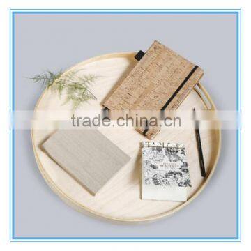 2016 high-quality custom cork cover notebook with pen