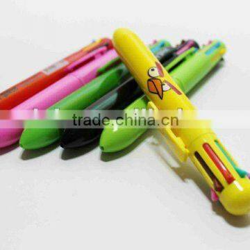 plastic ball pen with 8 lead colors