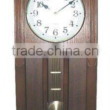 Wooden pendulum clock