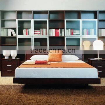 Wooden modern bedroom brown oak