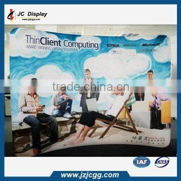 Curved Tension Fabric Trade Show Display Exhibition European Banner