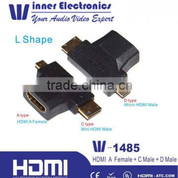 HIGH QUALITY Gold Plated HDMI 3 in 1 adapter