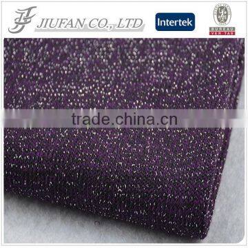 Jiufan Textile cut and sew rayon polyester lurex with lycra knit fancy fabric