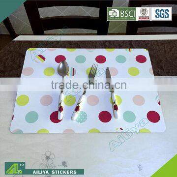 hot selling eco-friendly customize promotional christmas leather place mats