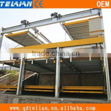 three deck parking system,three floor parking system,moving and lifting parking system