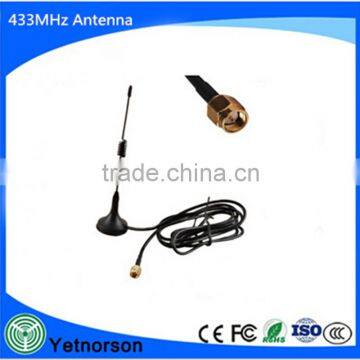 manufacturer 5dBi 433MHz magnetic antenna Antenna SMA Plug straight with Magnetic base with 3m for radio