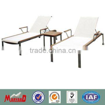 Mesh fabric stainless steel lounge