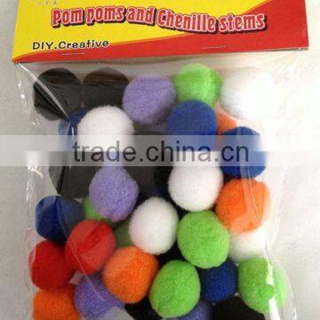 Beautiful Yellow Pom Pom With High Quality Low Price for Christmas Decorations photo-2