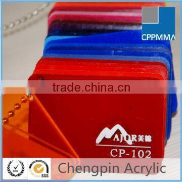 pmma china manufacture acrylic red plastic sheet