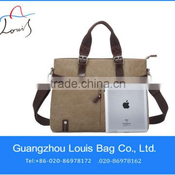 Canvas & PU lether handbag new designer handbag factory