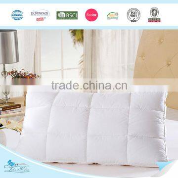 Soft white duck down pillow