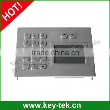 Industrial sealed touchpad with integrated numeric keypad