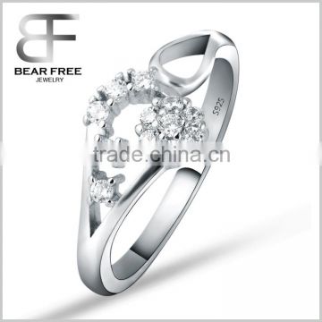 CZ Micropave setting 925 Sterling silver womens ring for wedding daily wear