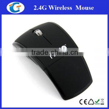 Black Color Custom Logo Optical Wireless 2.4Ghz Mouse