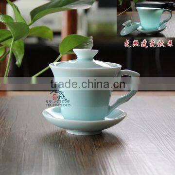 Longquan celadon Sancai cup