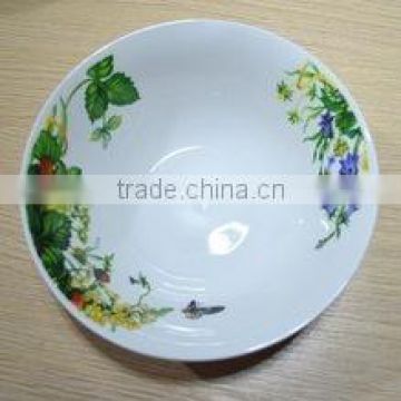 China supplier porcelain salad bowl, ceramic noodle bowl, porcelain soup bowl