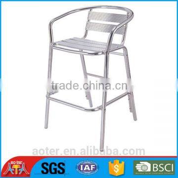 Aluminum bar height chair bar stool