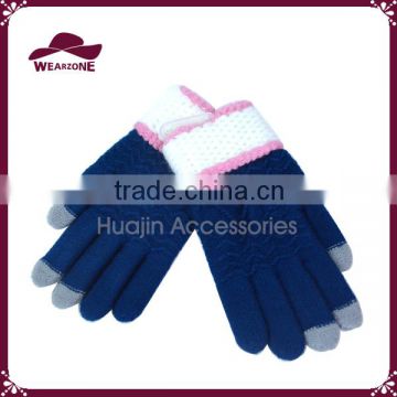 Ladies Fashion Hot Knitted Winter Gloves Touch Screen Gloves